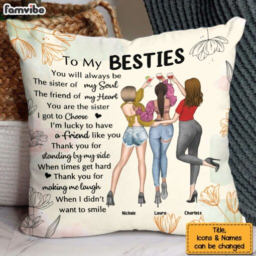 Personalized Gift For Friend The Sister Of The Soul Pillow