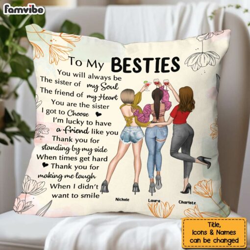 Personalized Gift For Friend The Sister Of The Soul Pillow