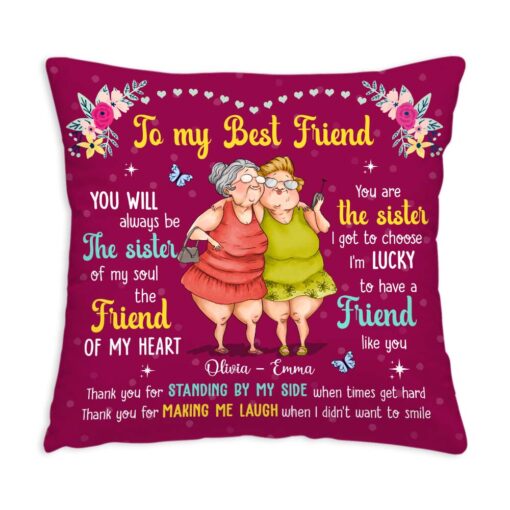 Personalized Gift For Friend To My Sister Pillow