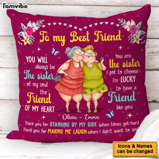 Personalized Gift For Friend To My Sister Pillow