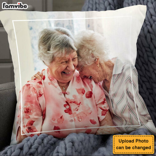 Personalized Gift For Friend Upload Photo Gallery Pillow