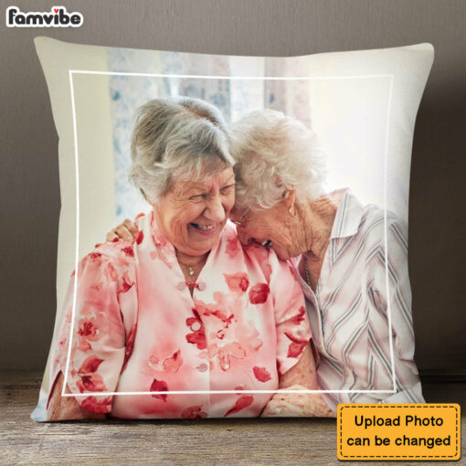 Personalized Gift For Friend Upload Photo Gallery Pillow