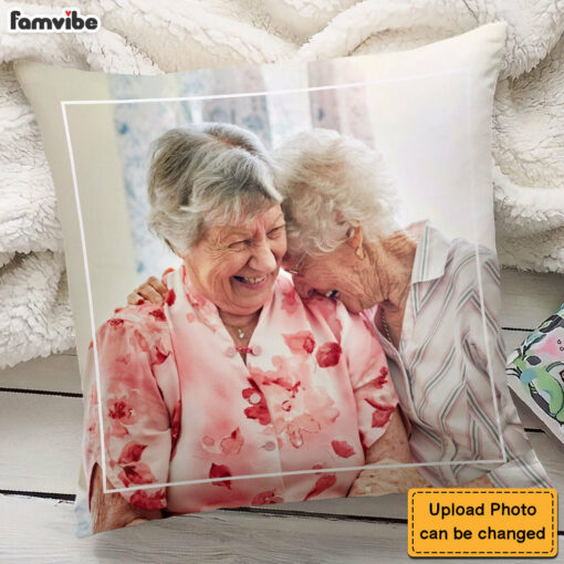 Personalized Gift For Friend Upload Photo Gallery Pillow