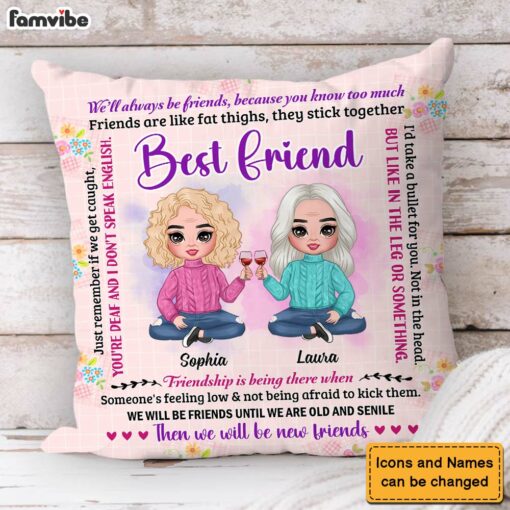 Personalized Gift For Friend You Are My Friend Pillow