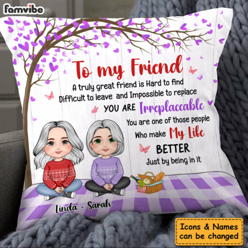 Personalized Gift For Friends A Truly Great Friend Pillow