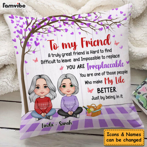 Personalized Gift For Friends A Truly Great Friend Pillow