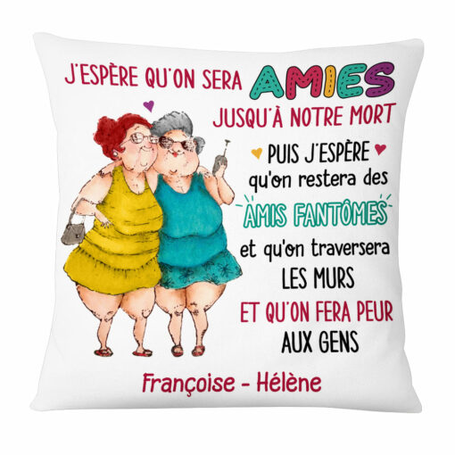 Personalized Gift For Friends French Amies Pillow