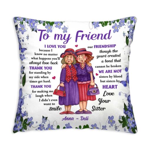 Personalized Gift For Friends I Love You Pillow