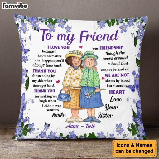 Personalized Gift For Friends I Love You Pillow