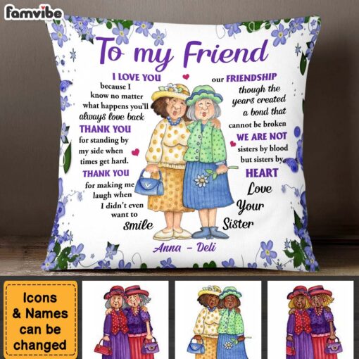 Personalized Gift For Friends I Love You Pillow