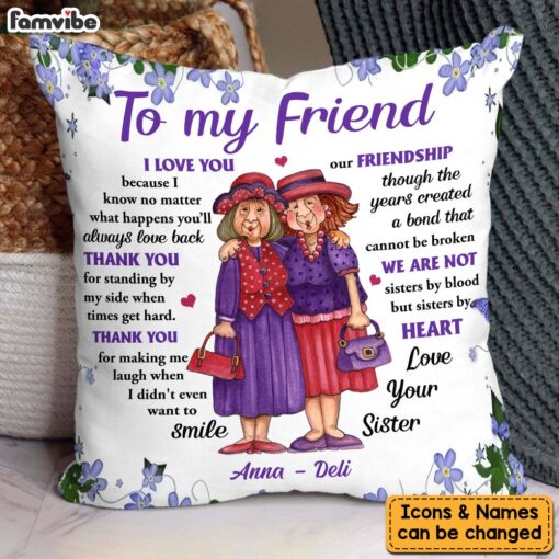 Personalized Gift For Friends I Love You Pillow