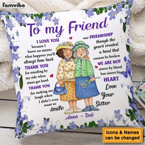 Personalized Gift For Friends I Love You Pillow