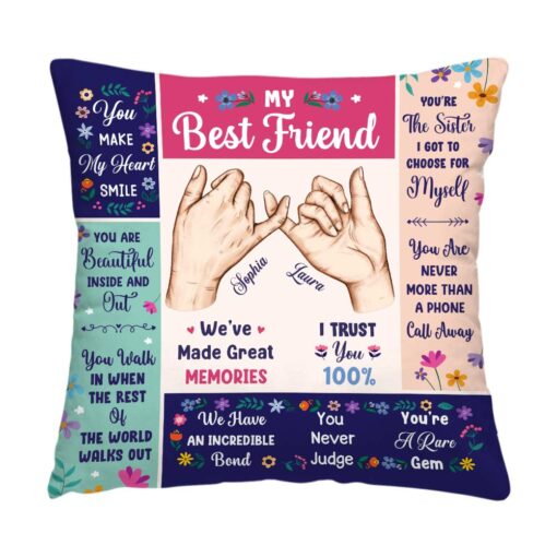 Personalized Gift For Friends My Forever Friend Pillow