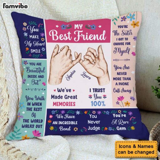 Personalized Gift For Friends My Forever Friend Pillow