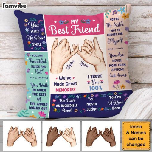 Personalized Gift For Friends My Forever Friend Pillow