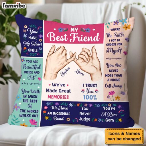 Personalized Gift For Friends My Forever Friend Pillow