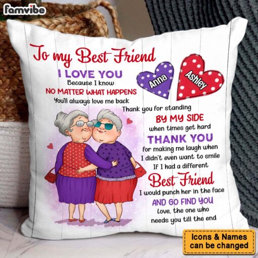 Personalized Gift For Friends Need You Till The End Pillow