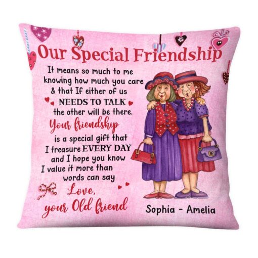 Personalized Gift For Friends Our Friendship Pillow