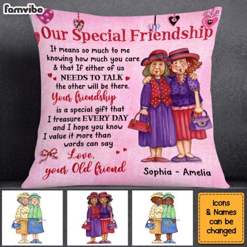 Personalized Gift For Friends Our Friendship Pillow