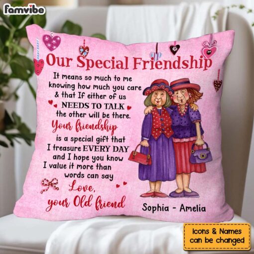 Personalized Gift For Friends Our Friendship Pillow