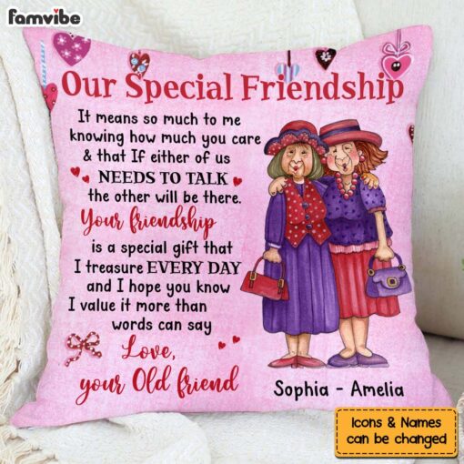 Personalized Gift For Friends Our Friendship Pillow