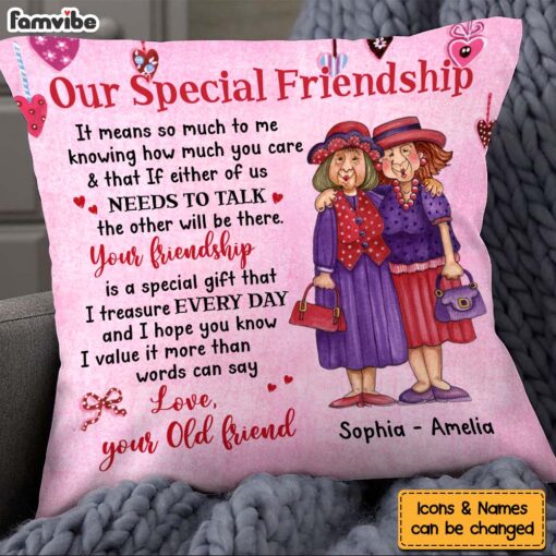 Personalized Gift For Friends Our Friendship Pillow