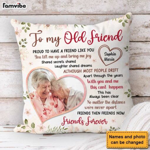 Personalized Gift For Friends Proud To Have A Friend Like You�Upload Photo Pillow