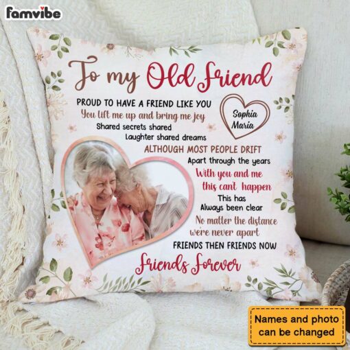 Personalized Gift For Friends Proud To Have A Friend Like You�Upload Photo Pillow