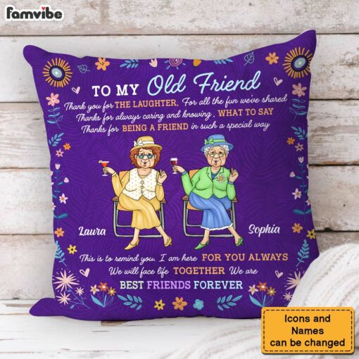 Personalized Gift For Friends Sister Thank You For Pillow