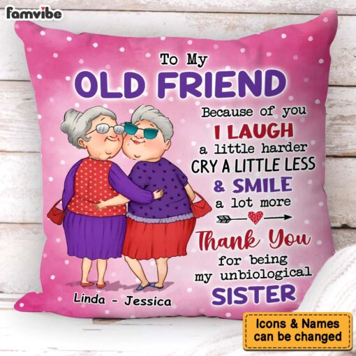 Personalized Gift For Friends Thank You Pillow