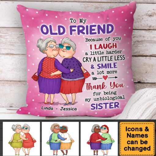 Personalized Gift For Friends Thank You Pillow