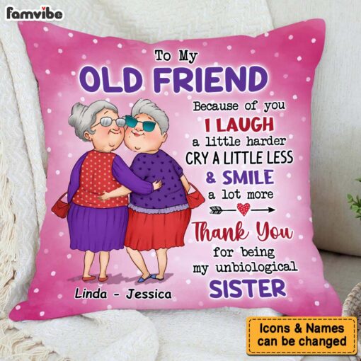 Personalized Gift For Friends Thank You Pillow