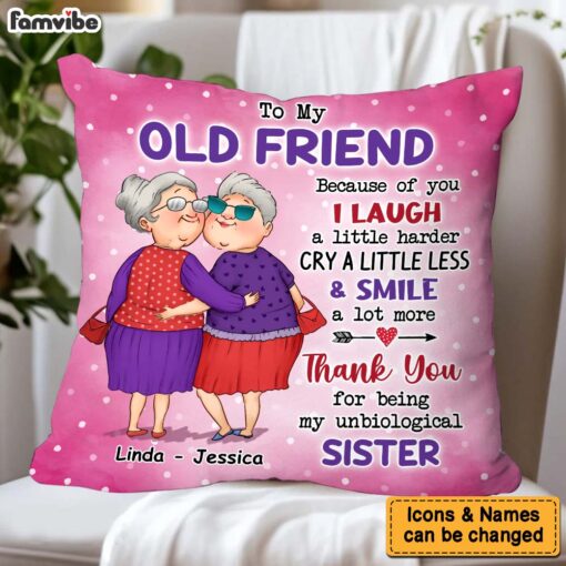 Personalized Gift For Friends Thank You Pillow