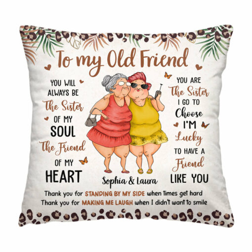 Personalized Gift For Friends The Sister of My Soul Pillow