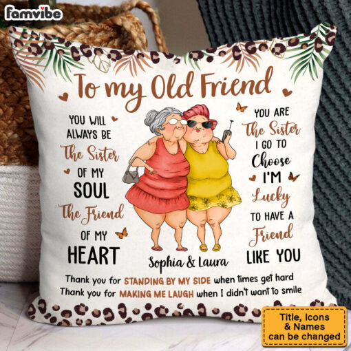 Personalized Gift For Friends The Sister of My Soul Pillow