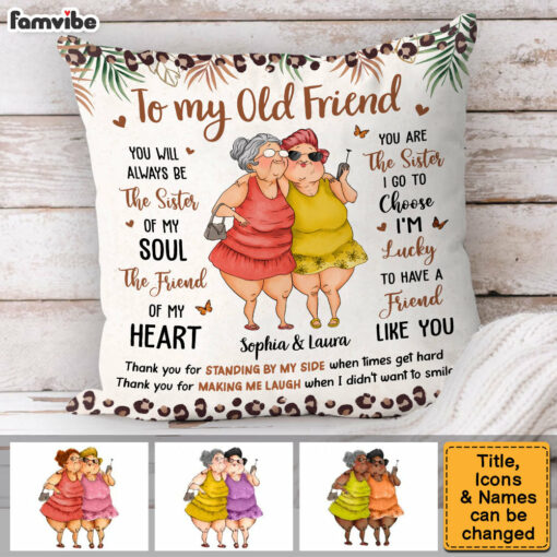 Personalized Gift For Friends The Sister of My Soul Pillow