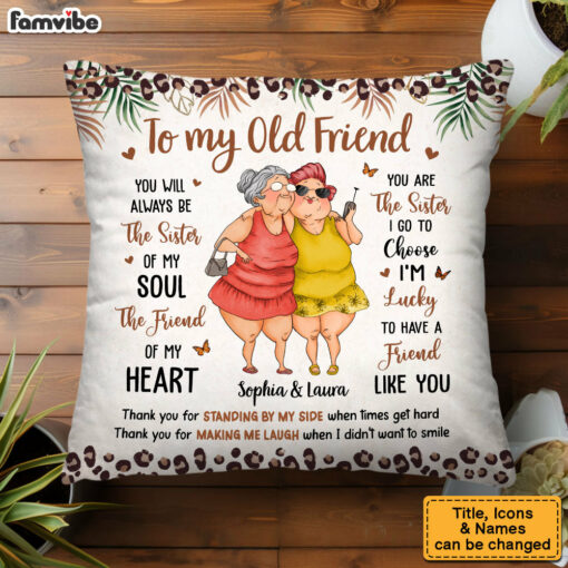 Personalized Gift For Friends The Sister of My Soul Pillow