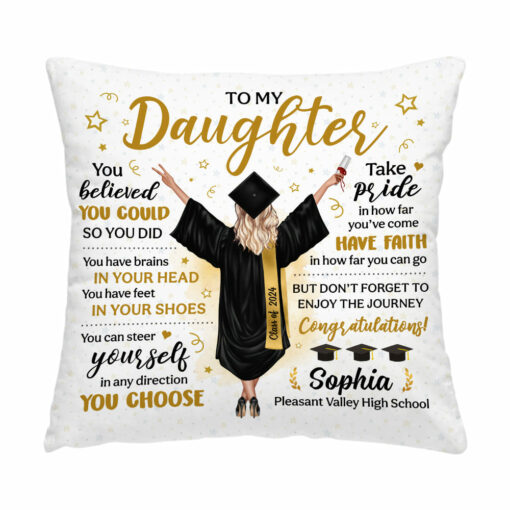 Personalized Gift For Graduation You Believed You Could So You Did Pillow