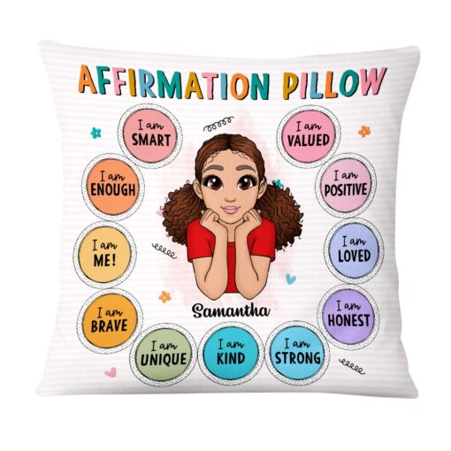 Personalized Gift For Granddaughter Affirmation I Am Kind Pillow