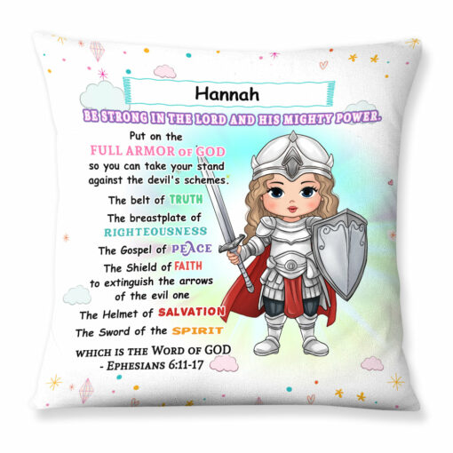 Personalized Gift For Granddaughter Armor Of God Pillow