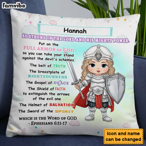 Personalized Gift For Granddaughter Armor Of God Pillow