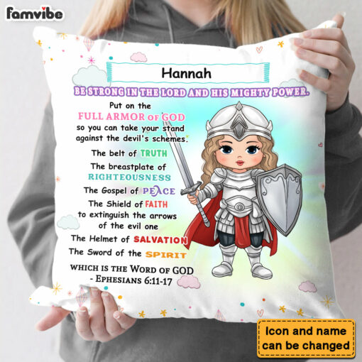 Personalized Gift For Granddaughter Armor Of God Pillow