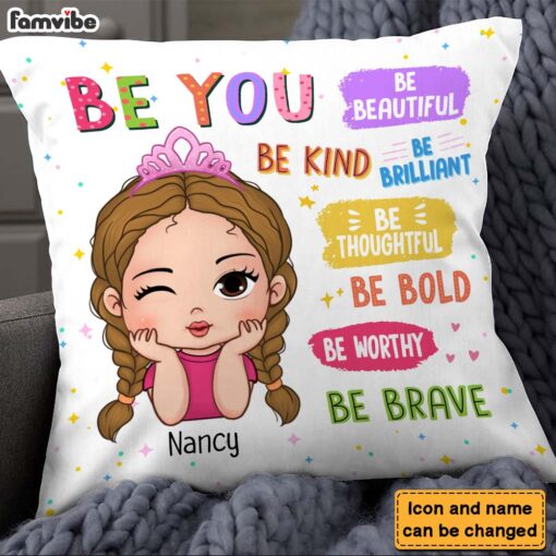 Personalized Gift For Granddaughter Be You Affirmations Pillow