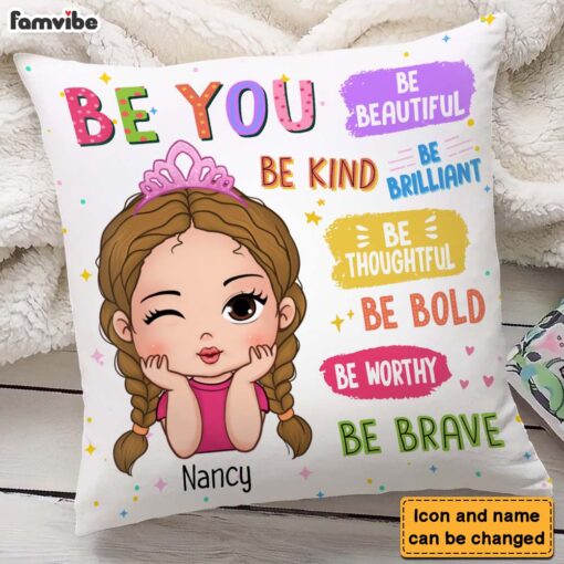 Personalized Gift For Granddaughter Be You Affirmations Pillow