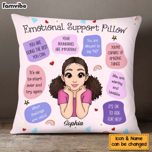 Personalized Gift For Granddaughter Emotional Support Pillow