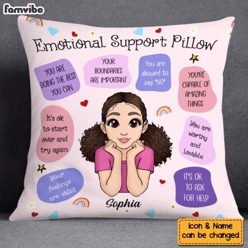 Personalized Gift For Granddaughter Emotional Support Pillow