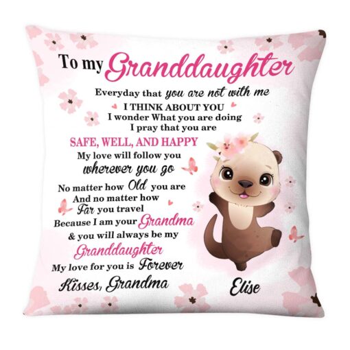 Personalized Gift For Granddaughter Everyday That You Are Not With Me Pillow