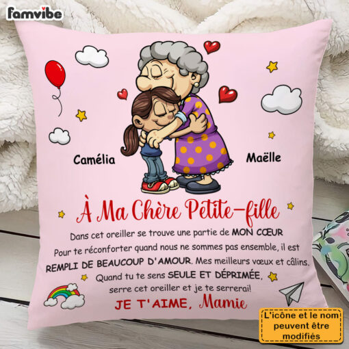 Personalized Gift For Granddaughter French Pillow