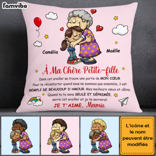 Personalized Gift For Granddaughter French Pillow