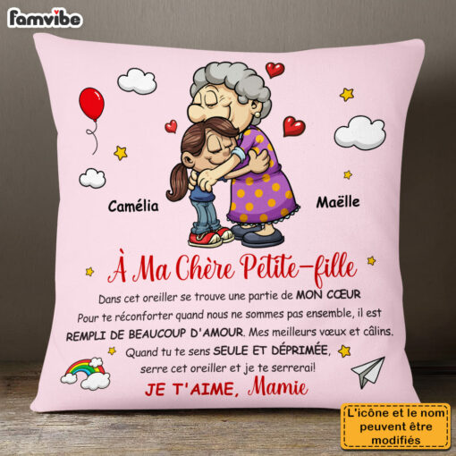 Personalized Gift For Granddaughter French Pillow